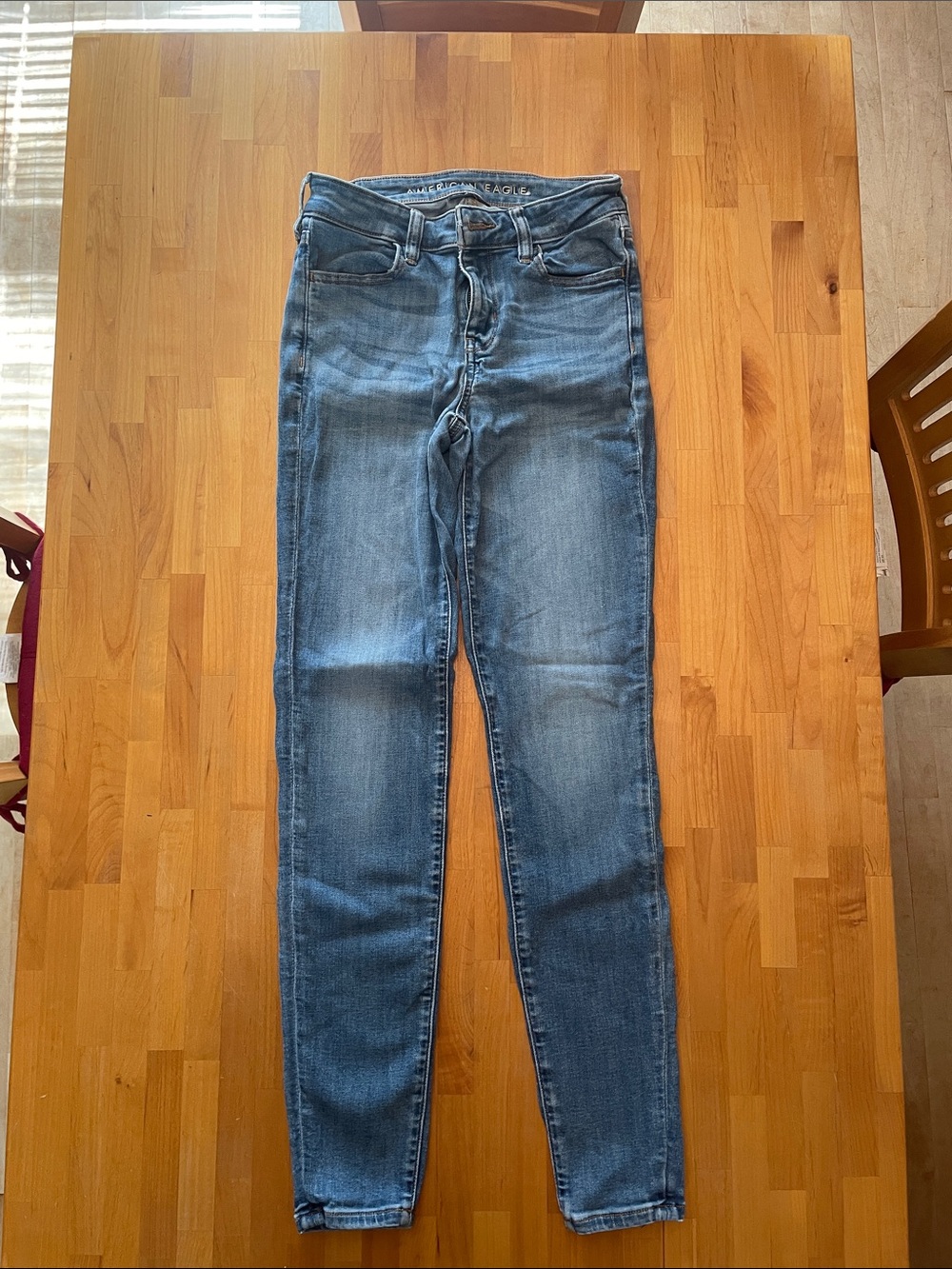 American Eagle Outfitters Women's Blue High-Rise Jeggings